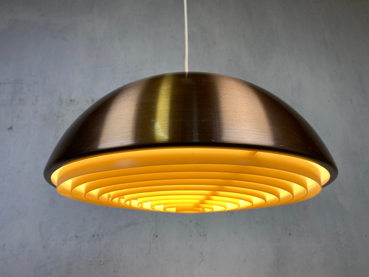 Elegante Kupferlampe im Danish Modern Style Vintage