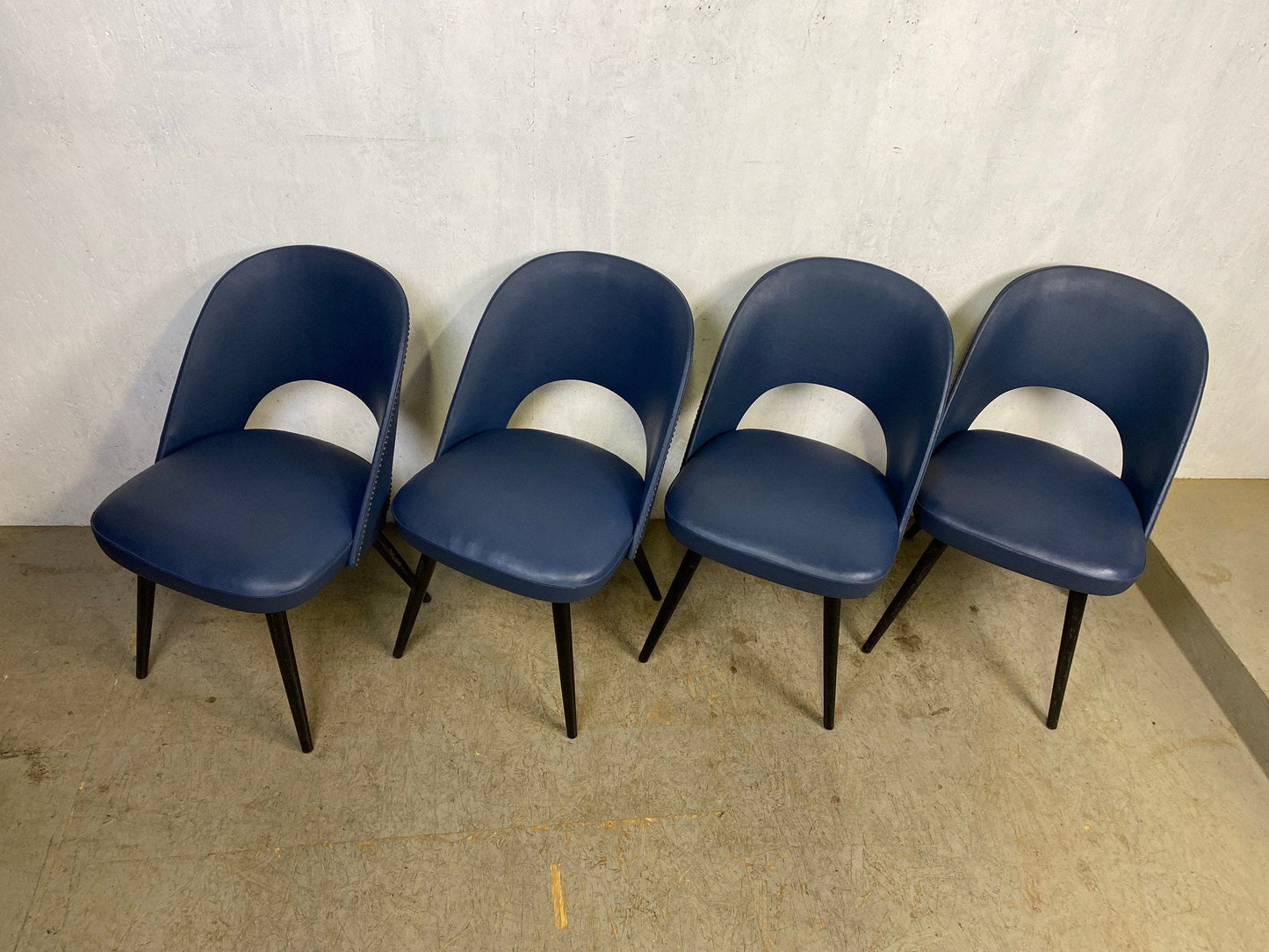 Set of four original Thonet cocktail chairs vintage