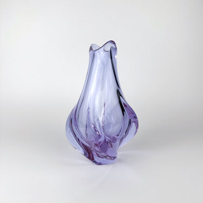 vase vintage Alexandrite Miroslav Klinger Bohême verre tchèque Zelezny Brod ZBS Miroslav Klinger Železnobrodské sklárny néodyme