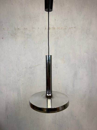 Chrome-plated pendant light by Erco Vintage