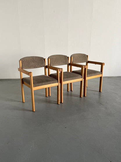 Fauteuils latéraux empilables ou chaises de salle à manger scandinaves modernes du milieu du siècle, millésime suédois des années 1960