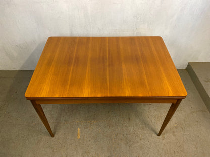 Extendable teak dining table in minimalist design Vintage