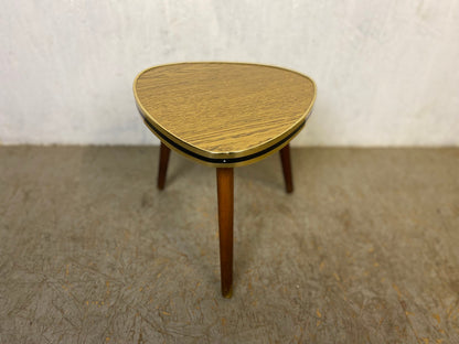 Triangular flower stool in oak decor vintage