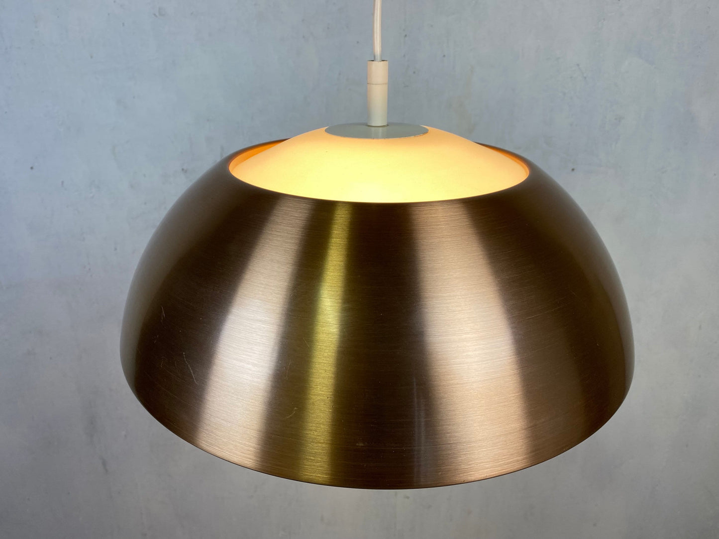 Elegante Kupferlampe im Danish Modern Style Vintage