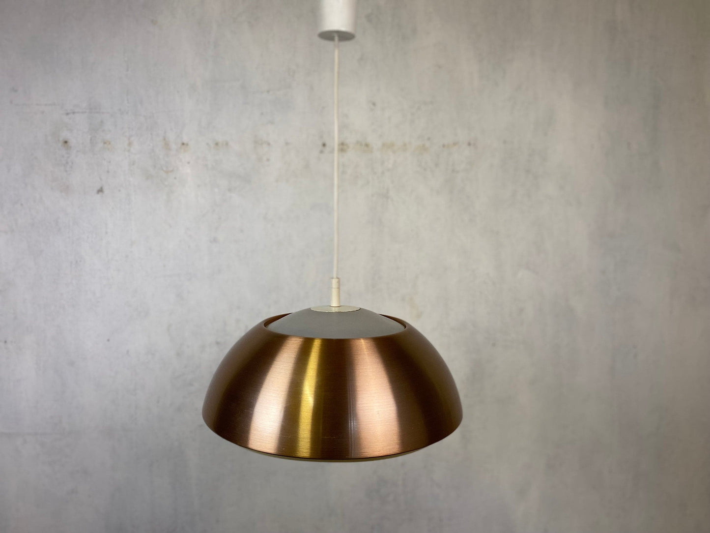 Elegante Kupferlampe im Danish Modern Style Vintage