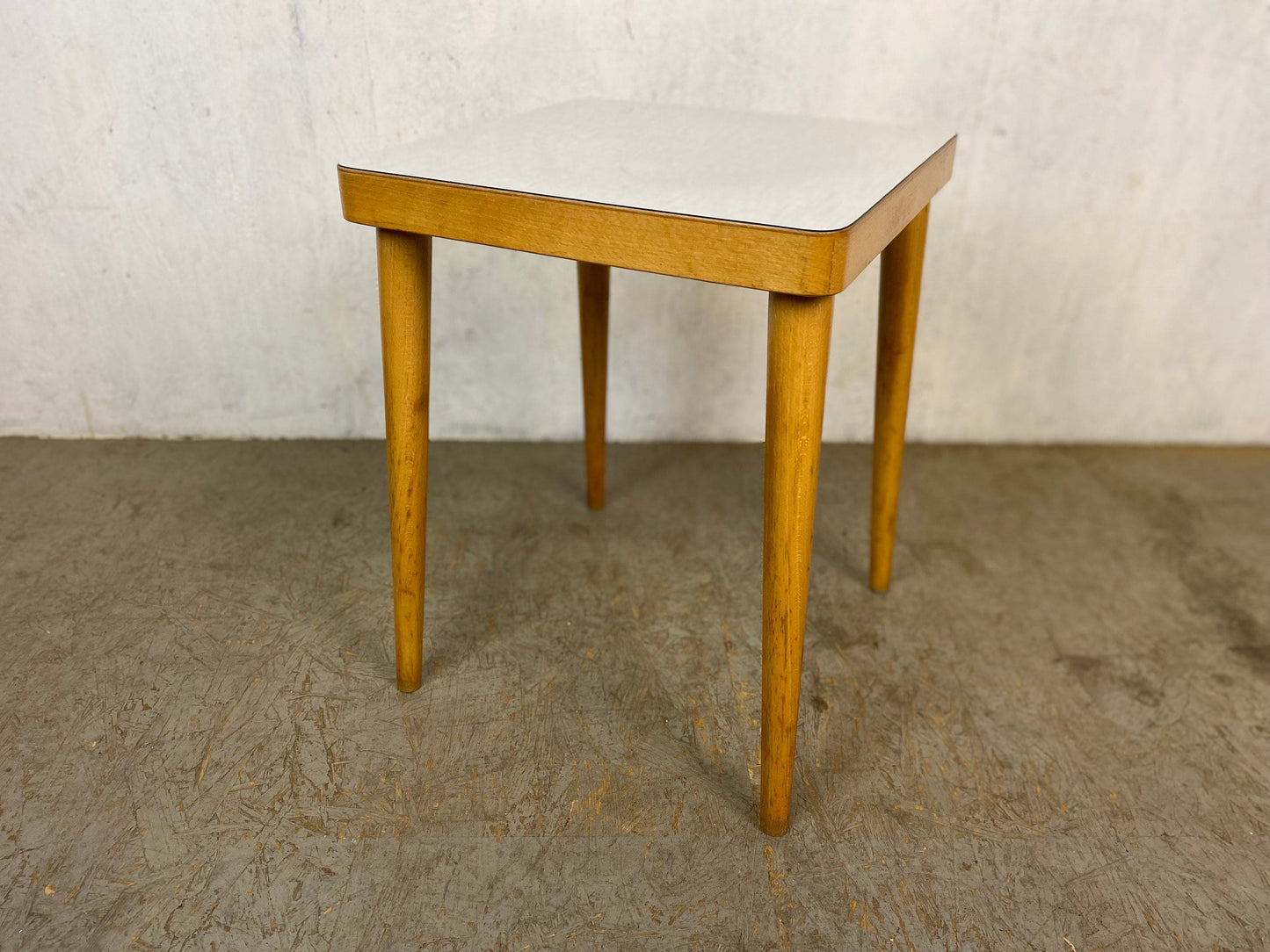 Timelessly beautiful stool with typical 50s Resopal Vintage