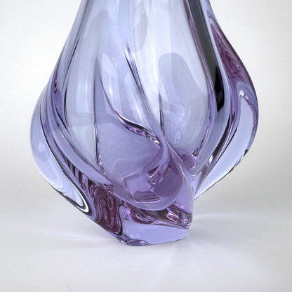 vase vintage Alexandrite Miroslav Klinger Bohême verre tchèque Zelezny Brod ZBS Miroslav Klinger Železnobrodské sklárny néodyme