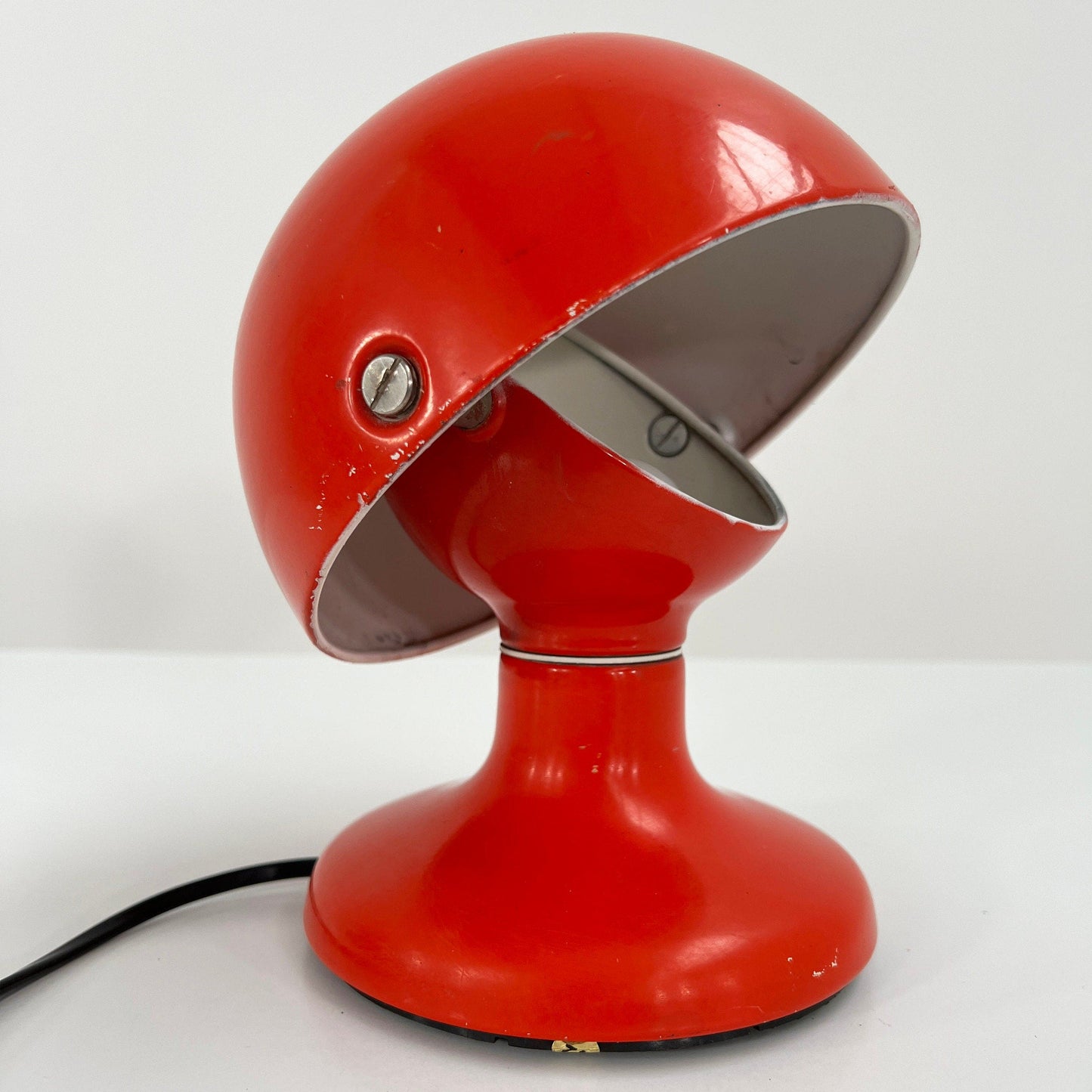 Red Jucker 147 table lamp by Tobia and Afra Scarpa for Flos, 1960s vintage