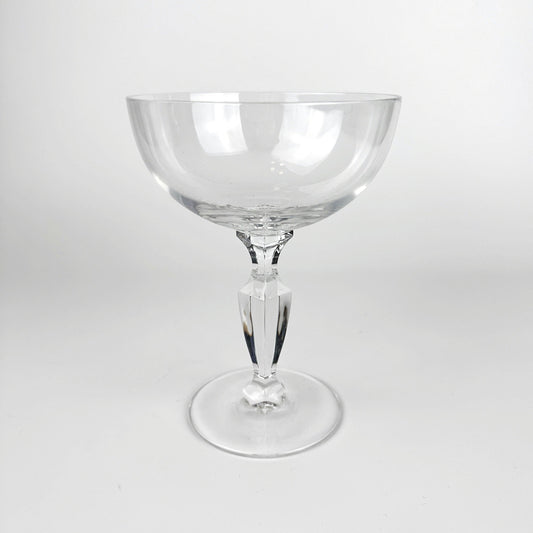 6x Vintage Kristall Glas Sekt / Champagner Gläser Schalen Mid Century GlasSchliff 60er 50er geschliffen bleikristall - 2nd home