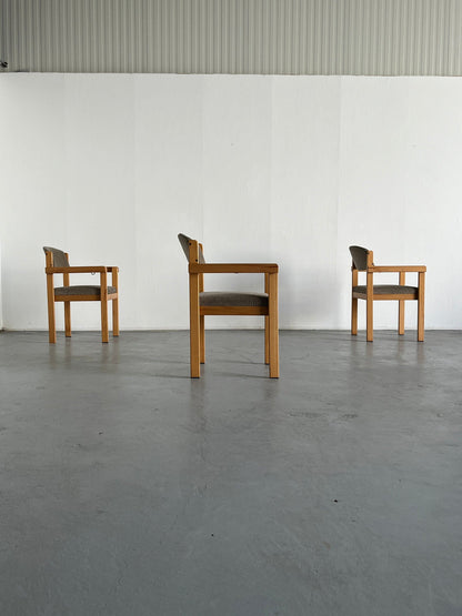 Scandinavian Mid-Century Modern Stackable Side Armchairs or Dining Chairs, 1960s Sweden Vintage