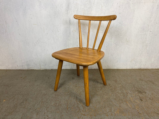 Chaise pour enfants en bois de hêtre massif vintage