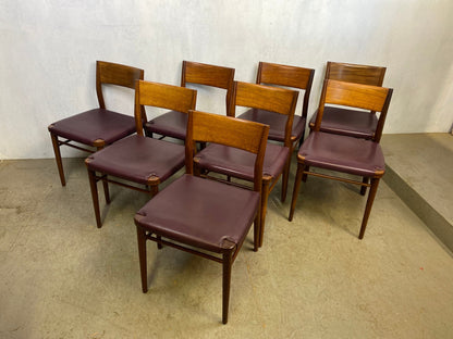 1 of 8 Teak Chairs Design Georg Leowald Vintage