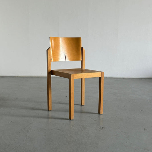 Thonet postmodern sculptural wooden chair, 1990s Austria Vintage