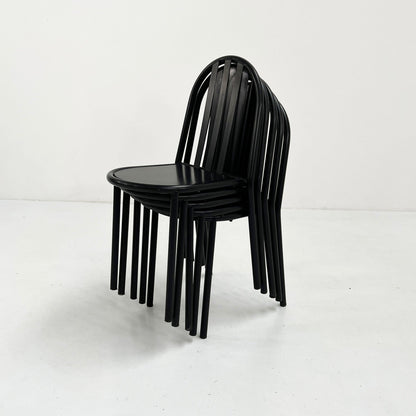 Ensemble de 4 chaises No.222 par Robert Mallet-Stevens pour Pallucco Italia, 1980s