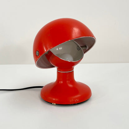 Red Jucker 147 table lamp by Tobia and Afra Scarpa for Flos, 1960s vintage