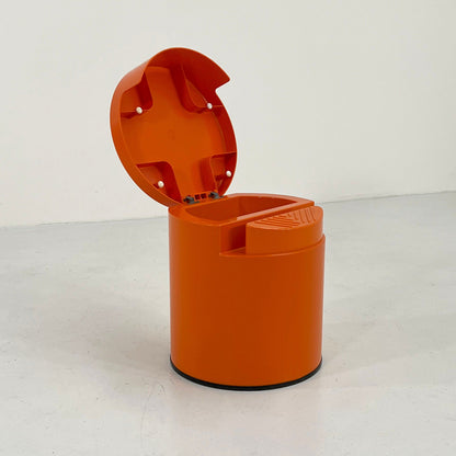 Orange roll stool by Ilma Italy, 1970s vintage