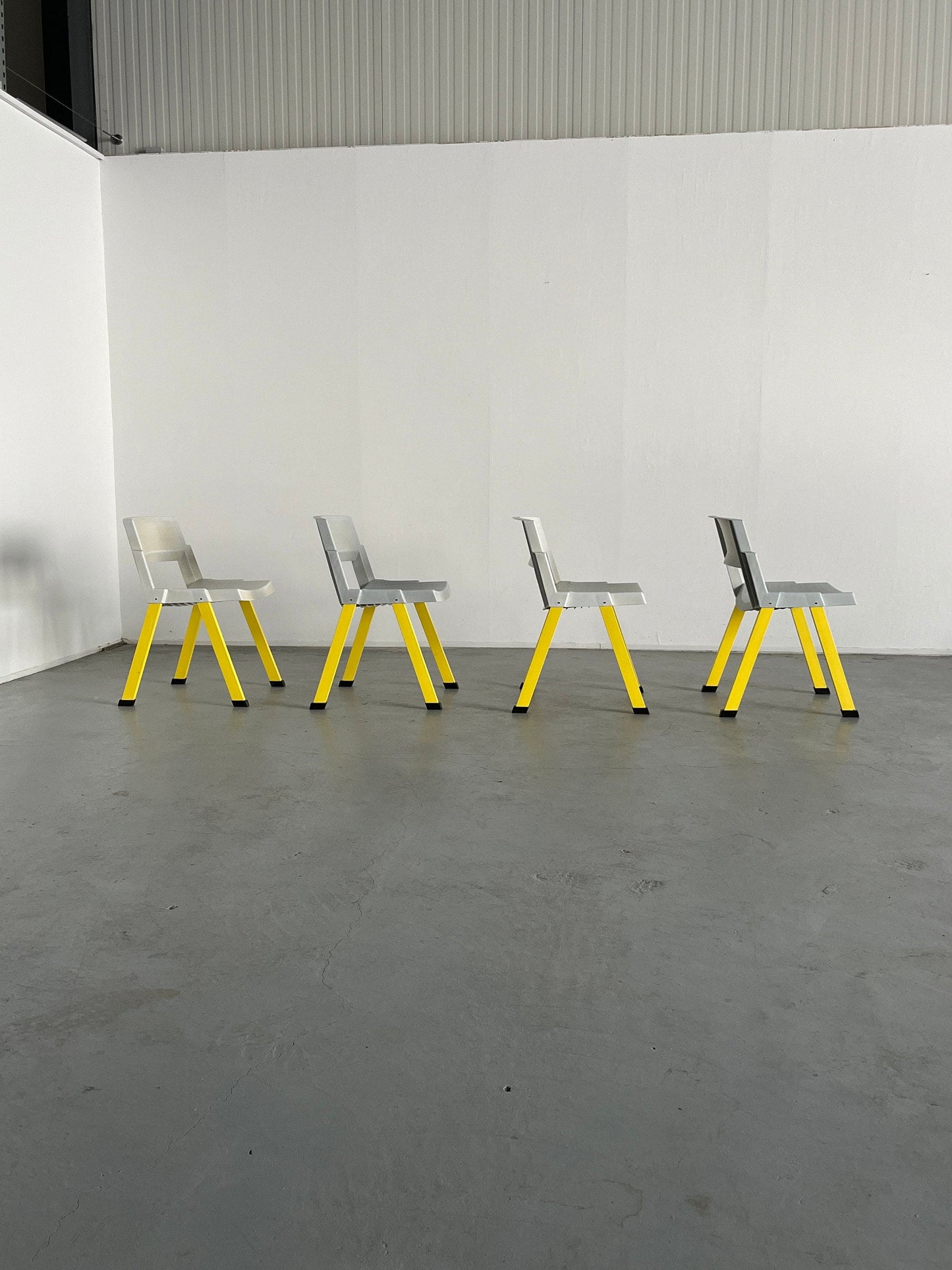 Set von 4 Postmodern 'City' Chairs von Paolo Orlandini und Roberto Lucci für Lamm, 1980er Jahre Italien Vintage