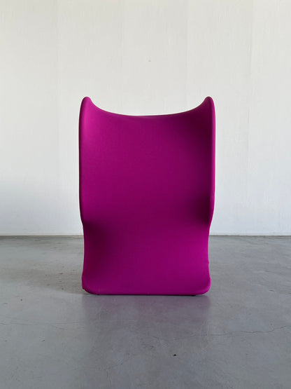 Large Fiocco armchair by Gianni Pareschi for Busnelli in pink, 1970s vintage