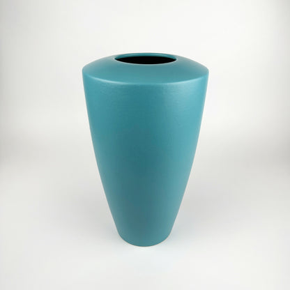 Grand vase ASA des années 90 Turquoise Vert Provence Sélection Vase à fleurs Essence Céramique Memphis Milano Allemagne Postmoderne