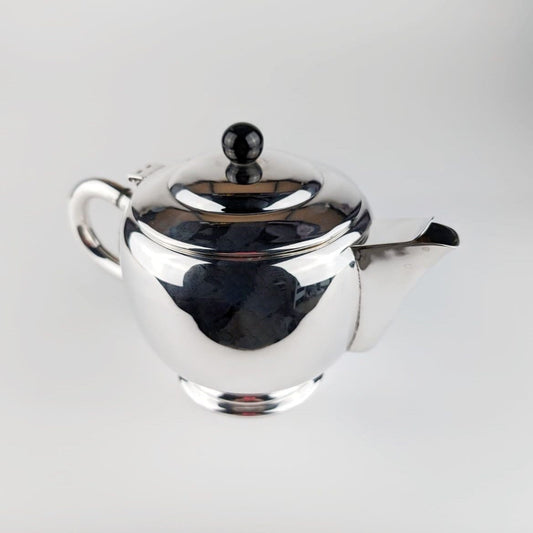 silver plated Art Deco jug coffee tea pot 1930 1950 silver Italy jug