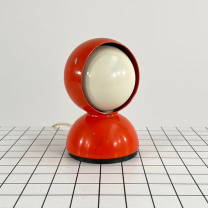 Red Eclisse table lamp by Vico Magistretti for Artemide, 1960s vintage