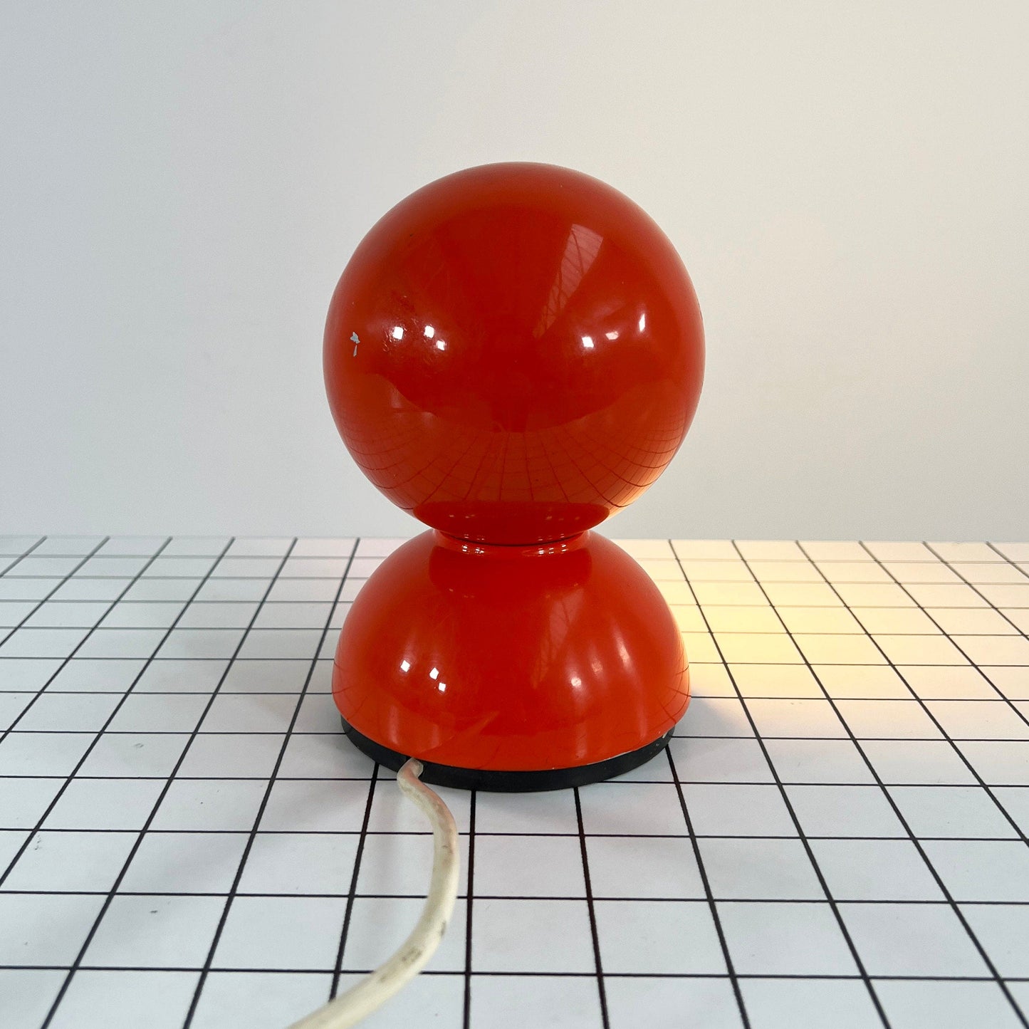 Red Eclisse table lamp by Vico Magistretti for Artemide, 1960s vintage