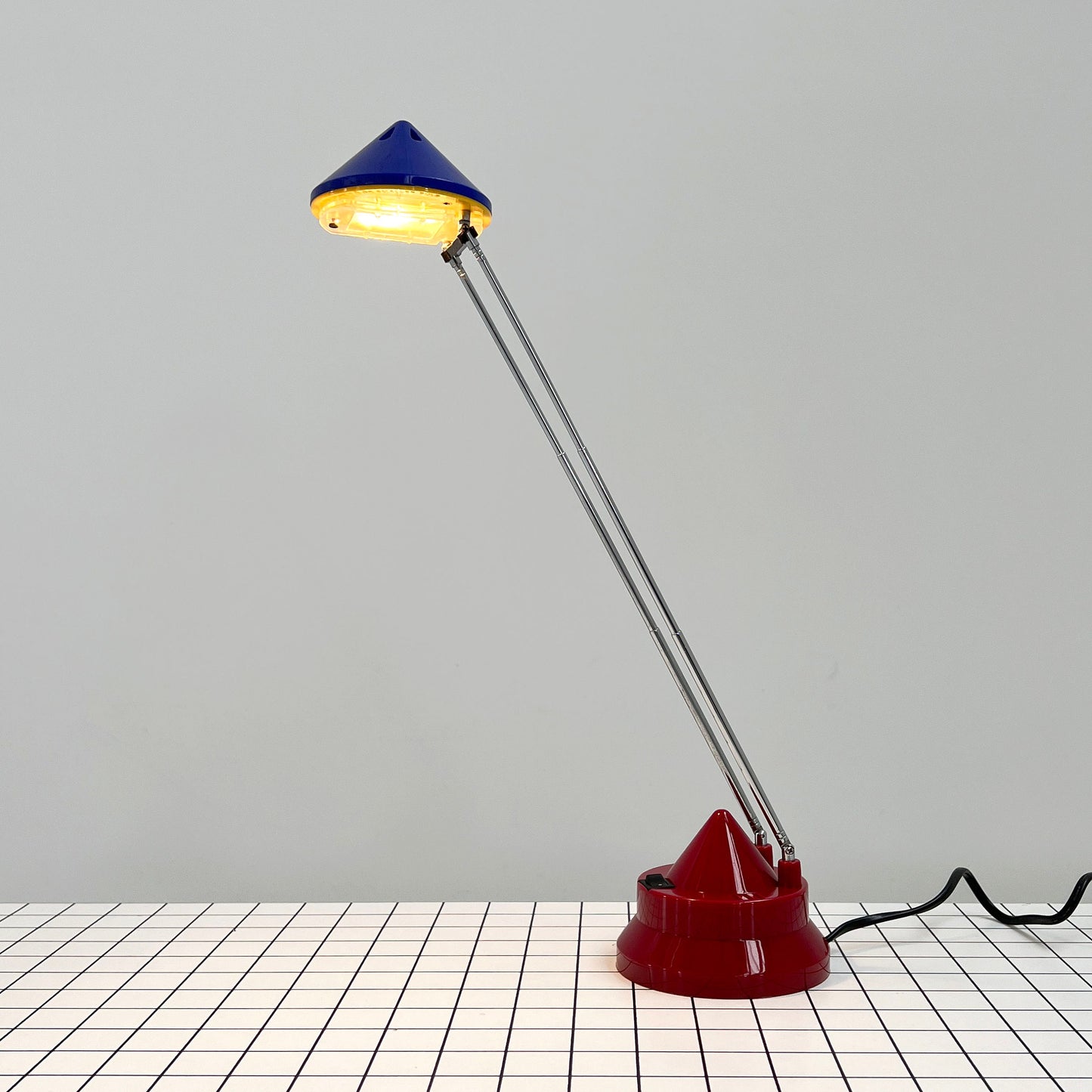 Tricolour Adjustable Desk Lamp, 1980s Vintage