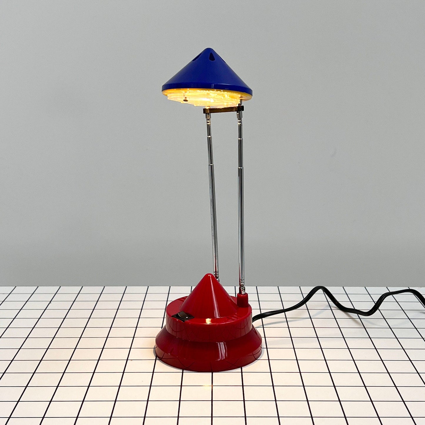 Tricolour Adjustable Desk Lamp, 1980s Vintage