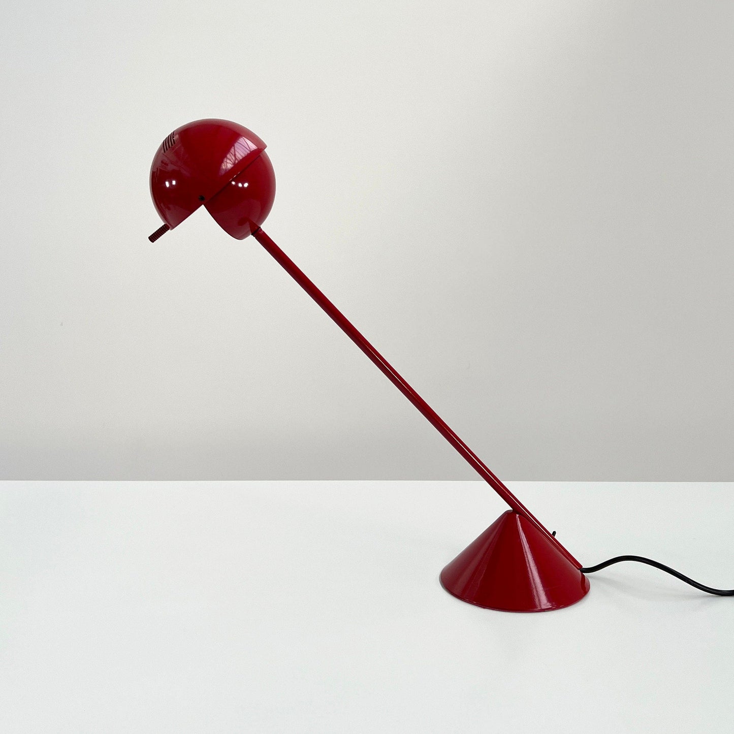 Lampe de table Pacman rouge, vintage années 1970