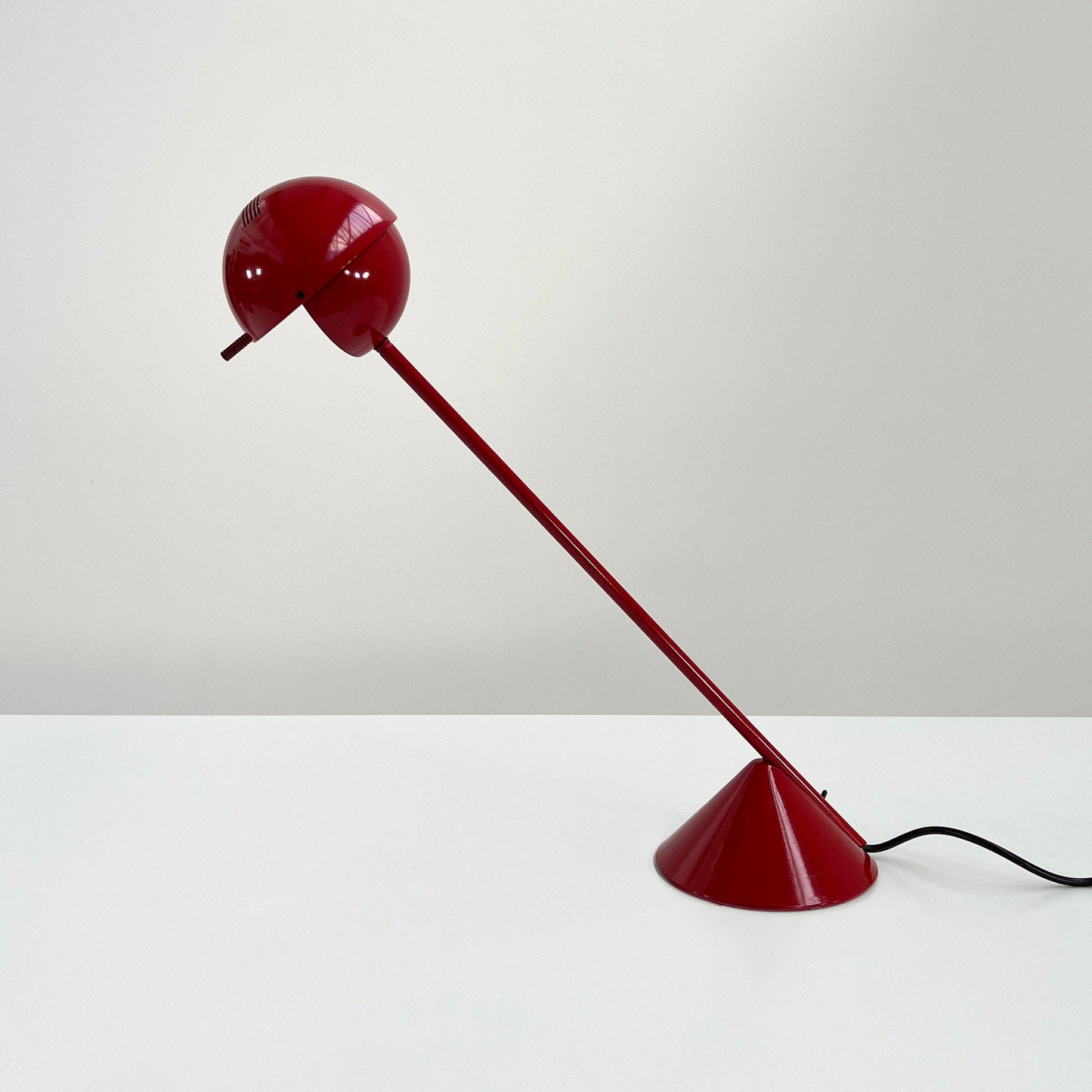 Rote Pacman Tischlampe, 1970er Vintage