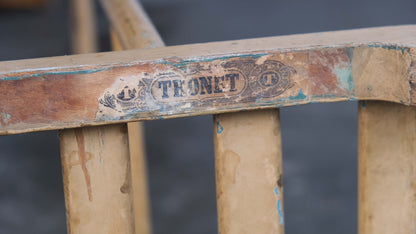 Portemanteau / serviteur muet en bois courbé de Thonet en marron clair modèle P133 Vintage