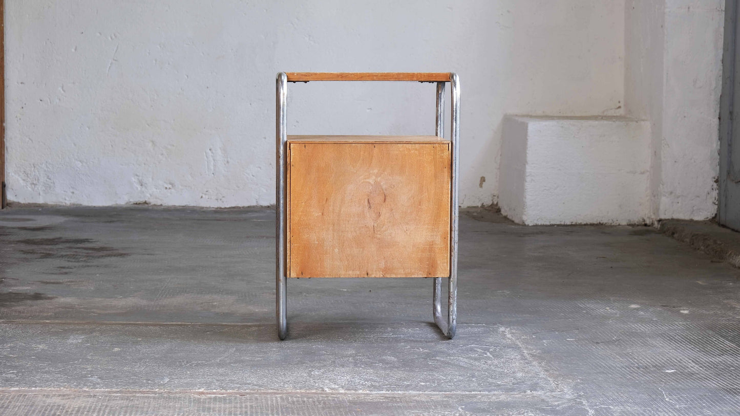 Bauhaus bedside table in need of restoration Vintage