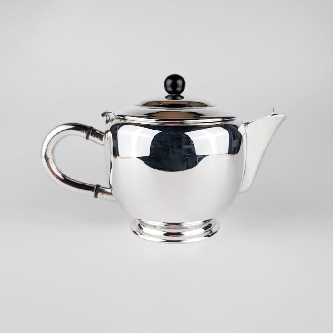 Silver Plated Art Deco Jug Coffee Tea Pot 1930 1950 Silver Italy Jug