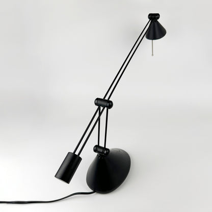 Italian table lamp 80s Anavil Italy 1970s / 1980s architect lamp black postmodern Memphis Milano vintage