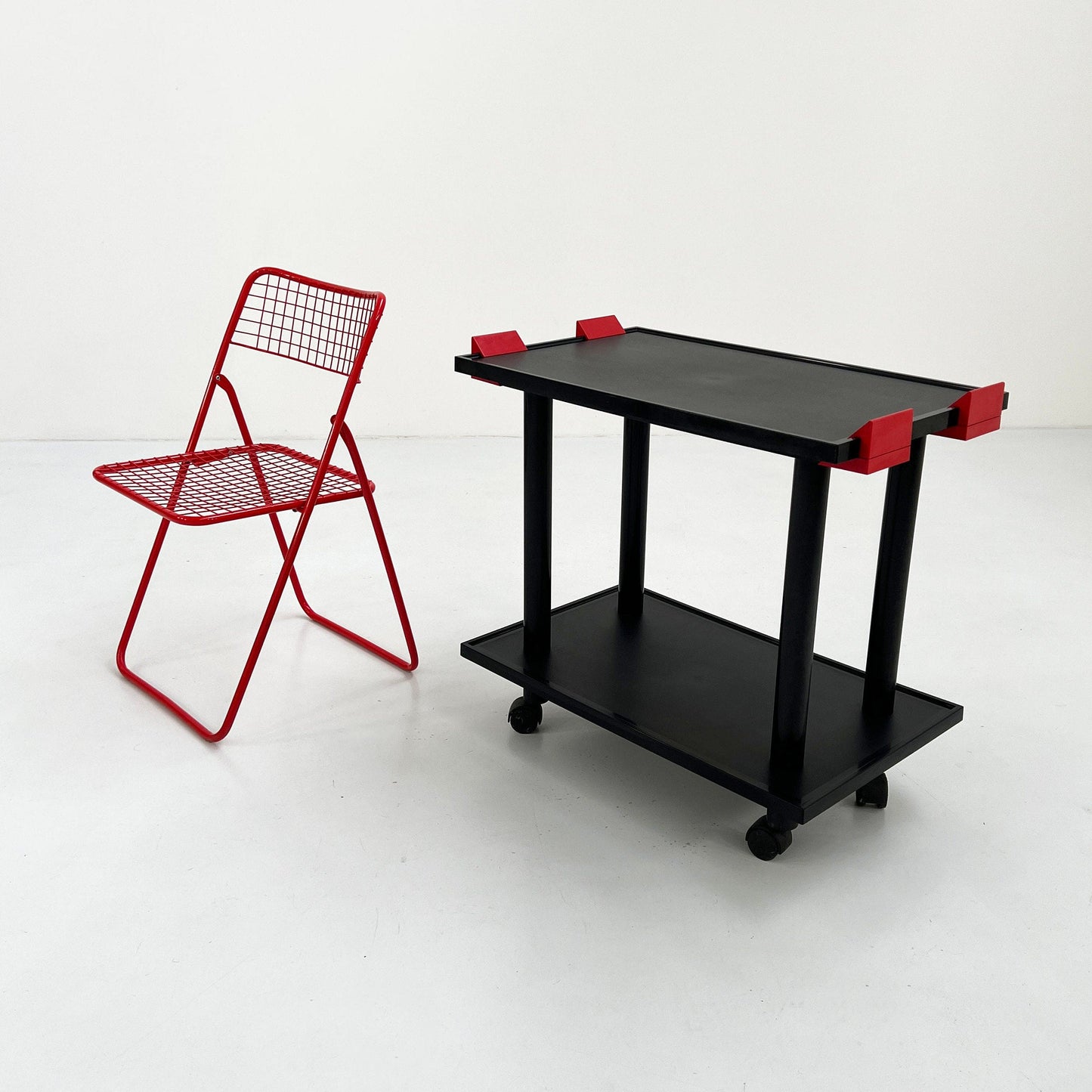 Postmodern Trolley von Anna Castelli Ferrieri für Kartell, 1980er Vintage