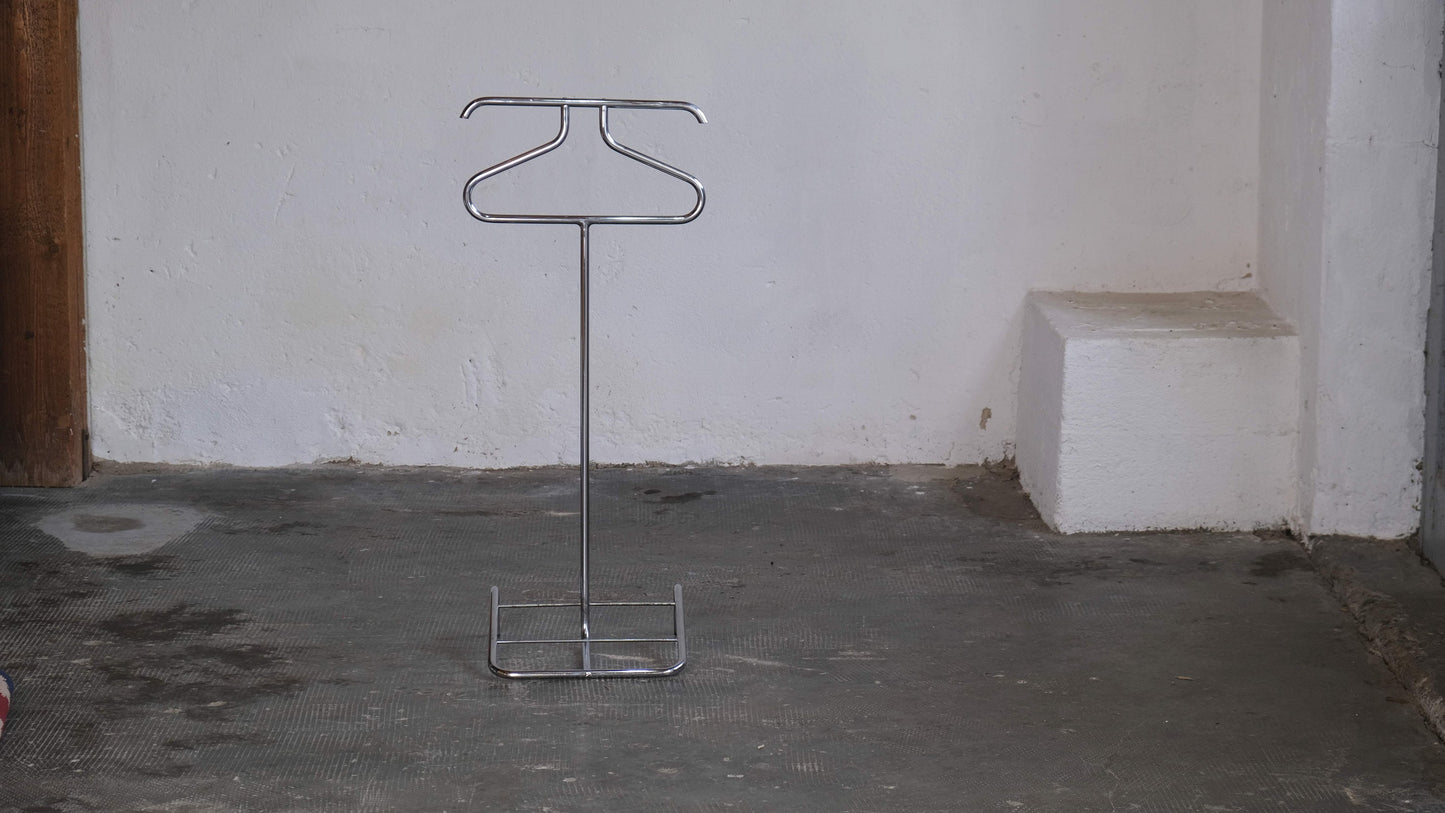 Bauhaus coat rack / valet stand made of steel tubes vintage