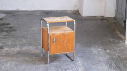 Bauhaus bedside table in need of restoration Vintage