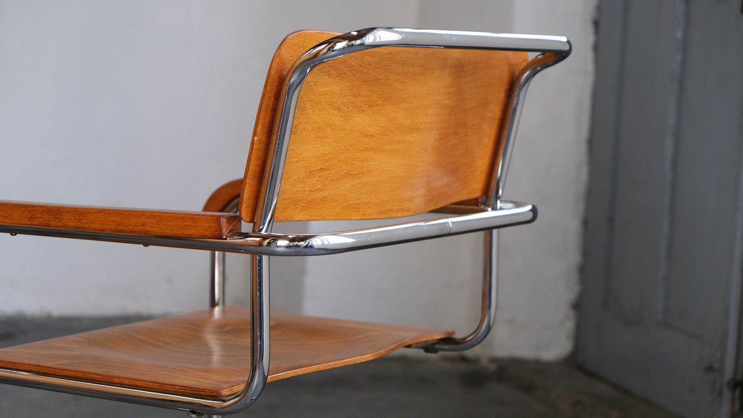 Chaise cantilever Bauhaus, modèle B34 par Marcel Breuer Vintage