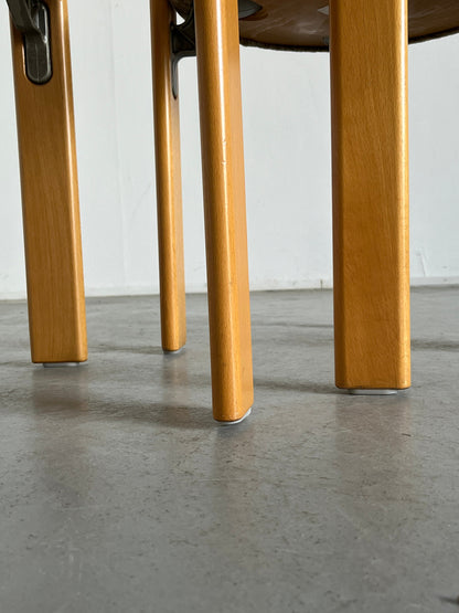 Ensemble de 2 chaises à manger empilables modernes du milieu du siècle Bruno Rey pour Kusch+Co, millésime allemand des années 1990