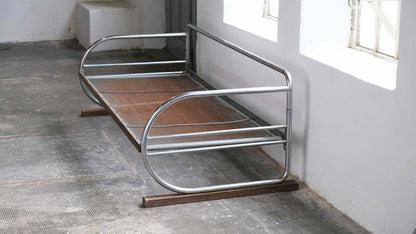 Art Deco daybed made of chrome-plated steel tubes #10 Vintage