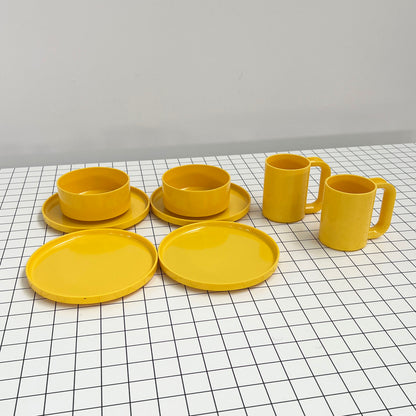 Tableware set by Massimo Vignelli for Heller, 1970s vintage