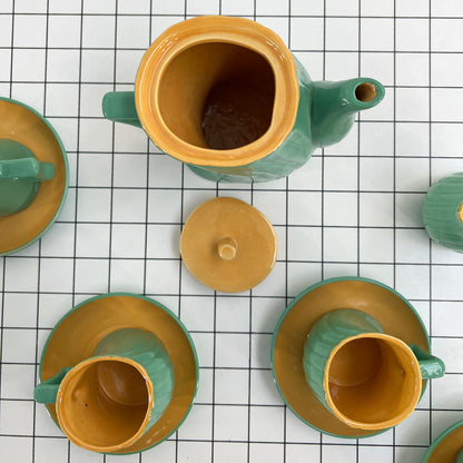 Ceramic tea service by Massimo Iosa Ghini for Naj Oleari, 1980s vintage