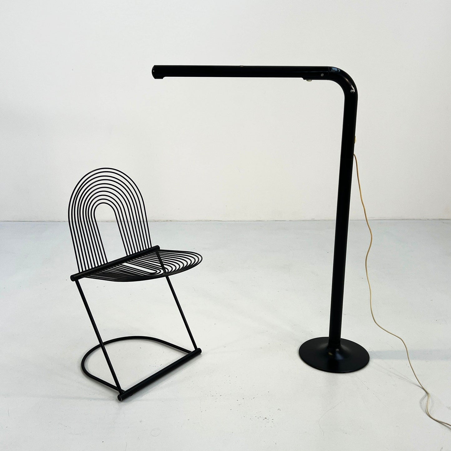 Tube floor lamp by Anders Pehrson for Ateljé Lyktan, 1970s vintage