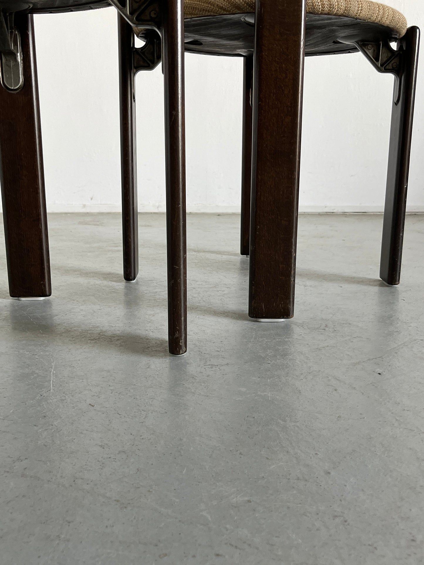 Ensemble de 2 chaises à manger empilables modernes du milieu du siècle Bruno Rey pour Kusch+Co, millésime allemand des années 1990