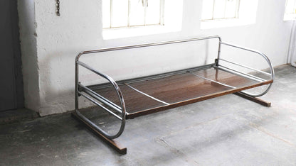 Art Deco daybed made of chrome-plated steel tubes #10 Vintage