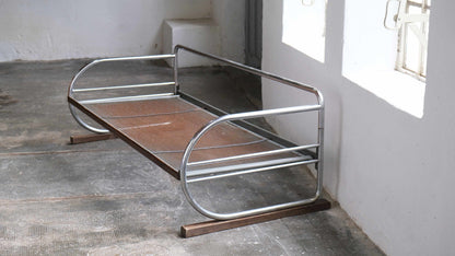 Art Deco daybed made of chrome-plated steel tubes #10 Vintage