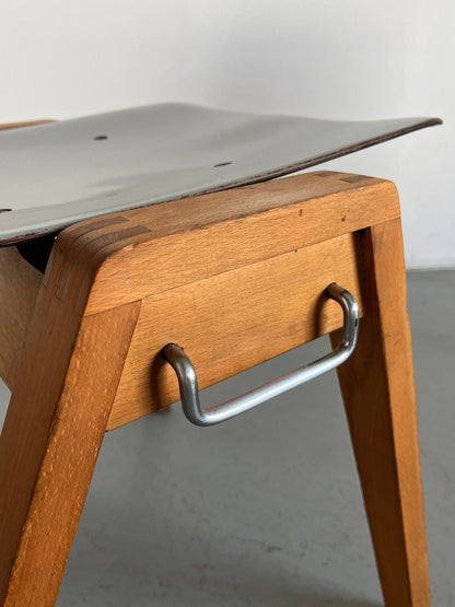 Chaises de salle à manger empilables modernes du milieu du siècle, Adam Stegner pour Pagholz Flötotto, vintage des années 1960