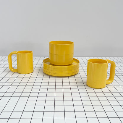 Tableware set by Massimo Vignelli for Heller, 1970s vintage