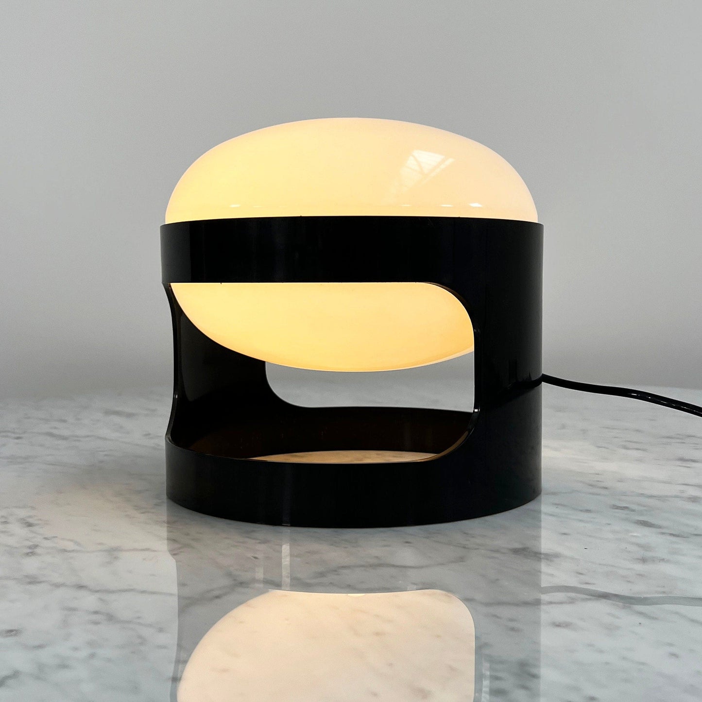 Black KD27 table lamp by Joe Colombo for Kartell, 1960s vintage