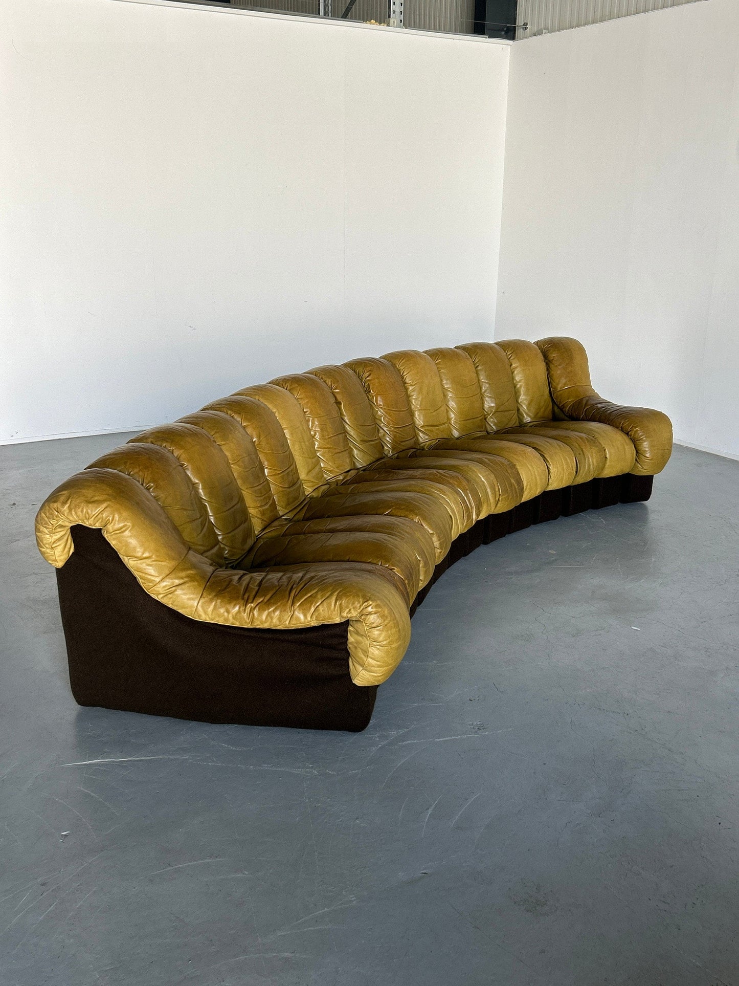 De Sede DS-600 ''Non Stop'' Sectional Sofa by Ueli Berger, Eleanora Peduzzi-Riva and Hans Ulrich, 1970s Early Model, Set of 2 14 Vintage